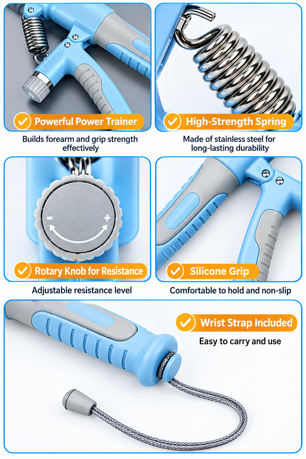 2-in-1 Adjustable Twister Arm Trainer & Hand Gripper – Heavy Duty Chest Expander for Home Gym