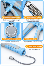 2-in-1 Adjustable Twister Arm Trainer & Hand Gripper – Heavy Duty Chest Expander for Home Gym