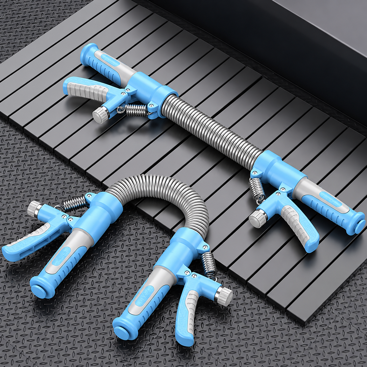 2-in-1 Adjustable Twister Arm Trainer & Hand Gripper – Heavy Duty Chest Expander for Home Gym