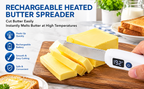 Electric Heated Butter Spreader Knife with Digital Temperature Display – Smart Multipurpose Cheese & Jam Cutter