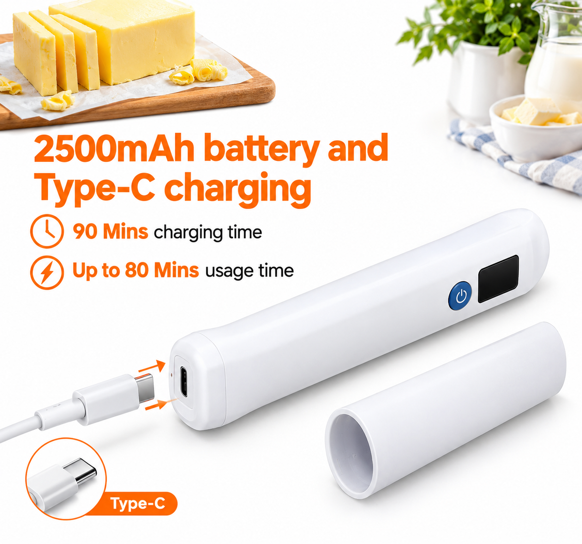 Electric Heated Butter Spreader Knife with Digital Temperature Display – Smart Multipurpose Cheese & Jam Cutter