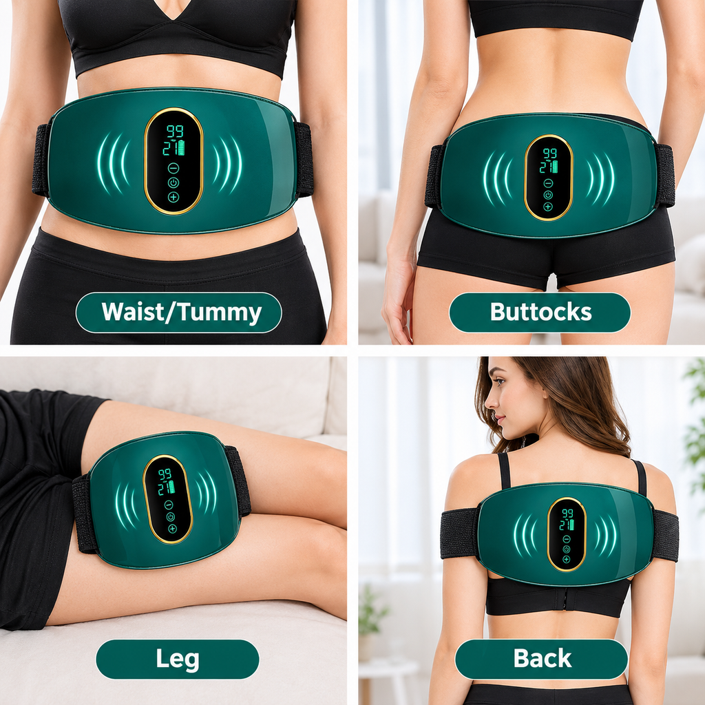 Rechargeable Electric Belly Fat Burner Belt – Vibration Slimming & Anti-Cellulite Waist Massager