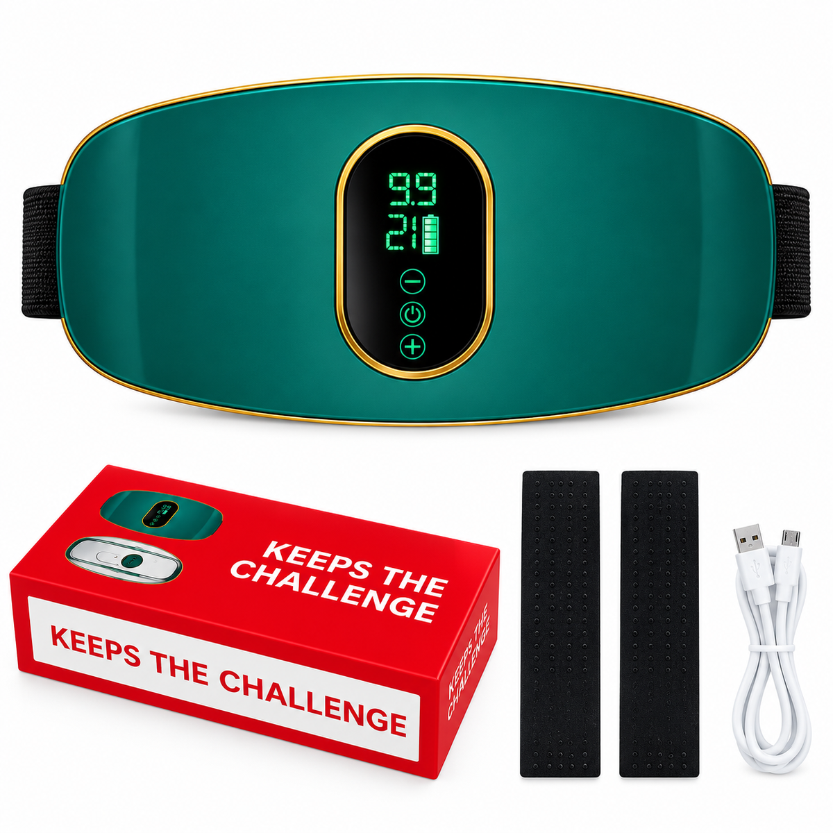 Rechargeable Electric Belly Fat Burner Belt – Vibration Slimming & Anti-Cellulite Waist Massager