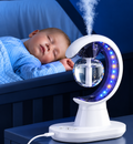 3-in-1 Crescent Moon Air Humidifier Night Lamp with Electric Mosquito Repellent & UV Light