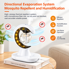 3-in-1 Crescent Moon Air Humidifier Night Lamp with Electric Mosquito Repellent & UV Light