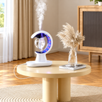 3-in-1 Crescent Moon Air Humidifier Night Lamp with Electric Mosquito Repellent & UV Light