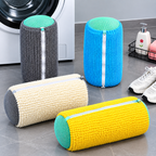 Microfiber Shoe Wash Bag for Washing Machine – Protective Chenille Sneaker Laundry Bag with Zipper & Cushion Padding (Pair)