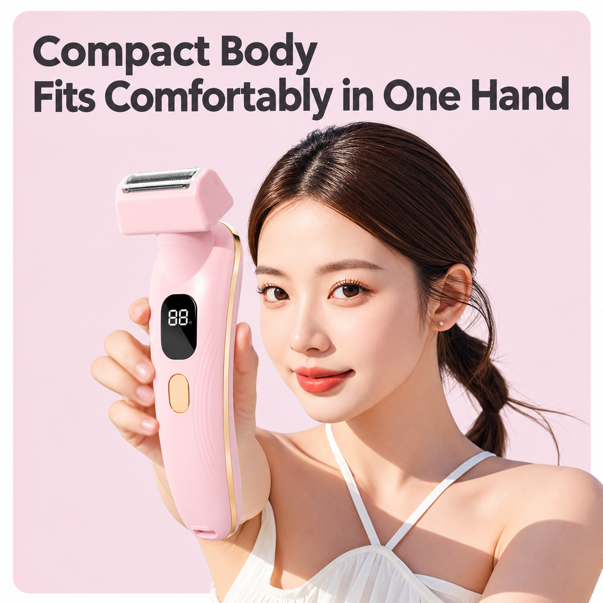 JOYSO™ Rechargeable Multi-functional Electric Lady Shaver with Smart LED Display – Waterproof Wet & Dry Trimmer