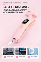 JOYSO™ Rechargeable Multi-functional Electric Lady Shaver with Smart LED Display – Waterproof Wet & Dry Trimmer