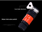 Turbo Shine 360° Water Powered Rotating Car Wash Brush Kit – Automatic Foaming Scratch-Free Cleaner with Soap Dispenser