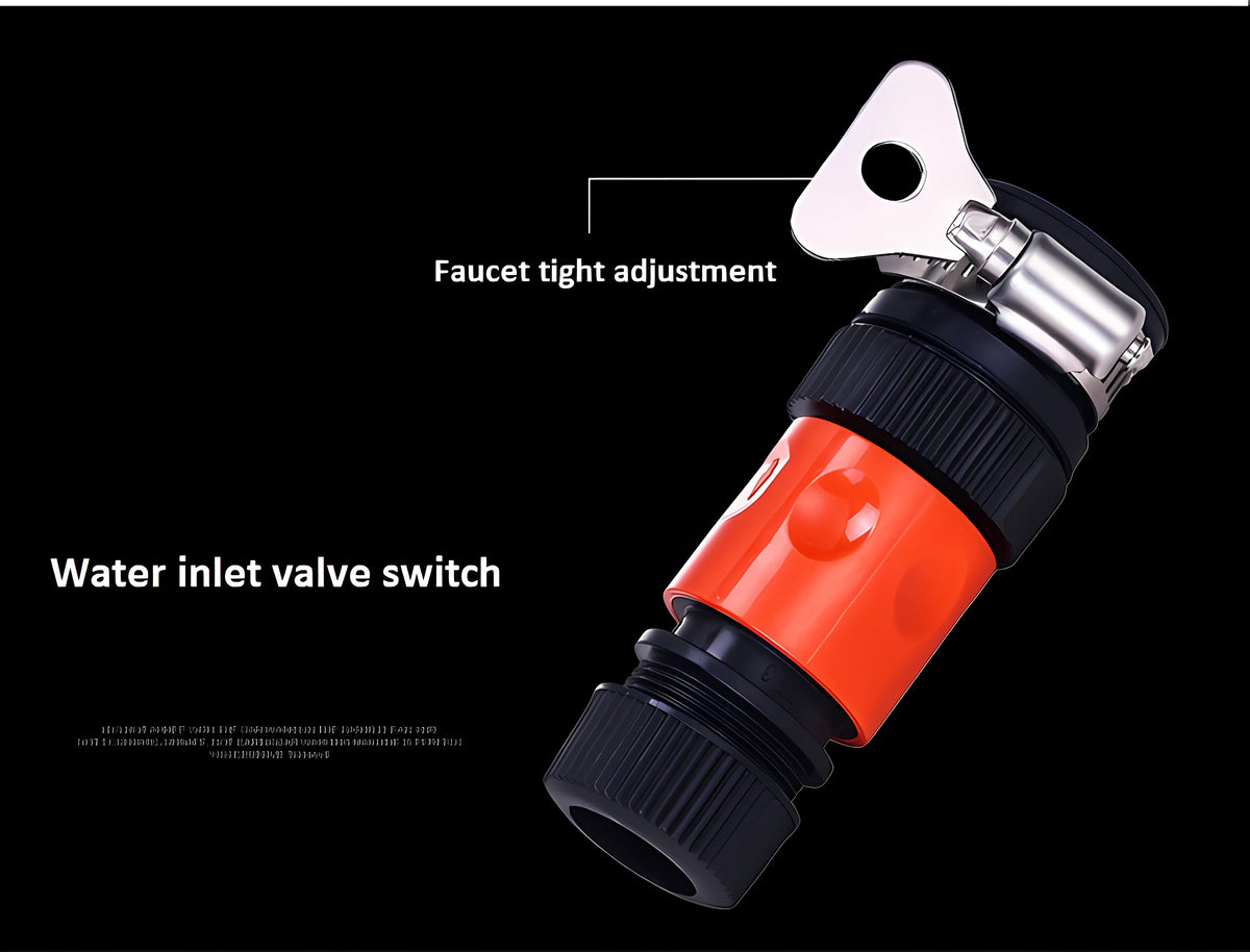 Turbo Shine 360° Water Powered Rotating Car Wash Brush Kit – Automatic Foaming Scratch-Free Cleaner with Soap Dispenser