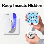 Safer Home Indoor Plug-In Flying Insect Trap Chemical-Free UV LED Fruit Fly, Gnat & Moth Catcher with Sticky Tech Glue Cards